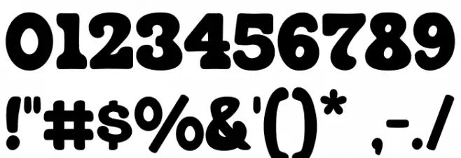 Buggy Font OTHER CHARS