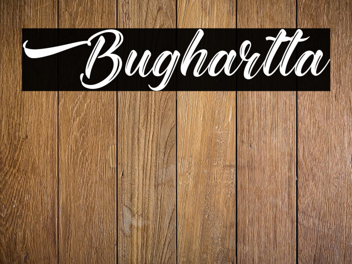 Bughartta Font examples