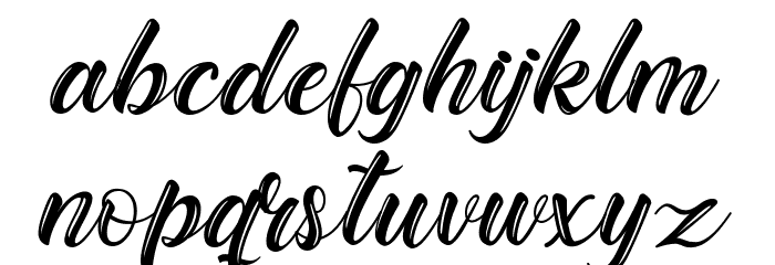 Bughartta Font LOWERCASE