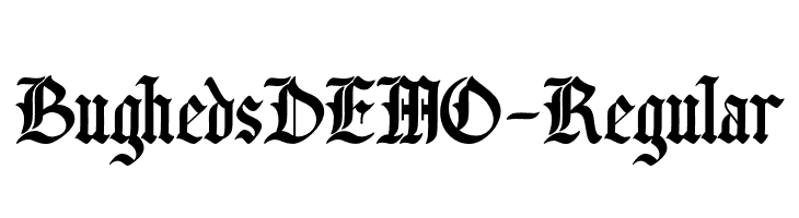 BughedsDEMO-Regular  Frei Schriftart Herunterladen