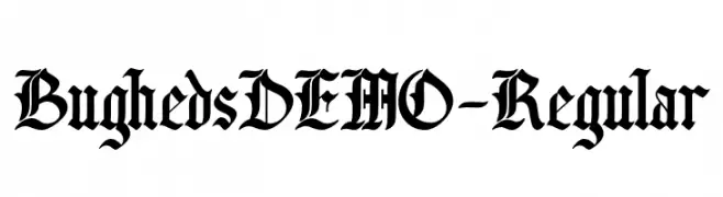 BughedsDEMO-Regular  font caratteri gratis