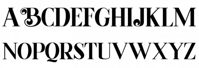 Bughia フォント 大文字
