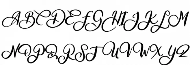 Bugie Schriftart Groß