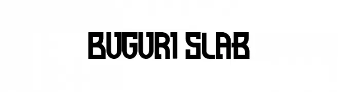 Buguri Slab  免费字体下载