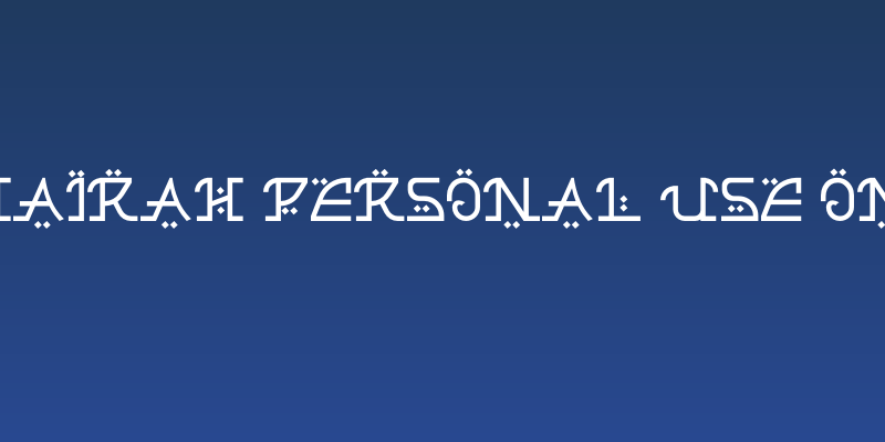 Buhairah PERSONAL USE ONLY! Social Header