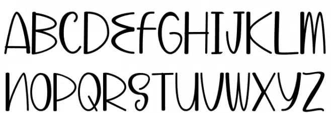 Buhary-Regular 字体 大写