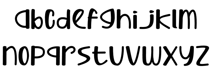 Buhary-Regular Font LOWERCASE