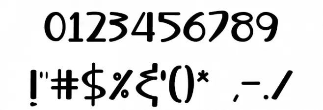 Buhary Regular Font OTHER CHARS