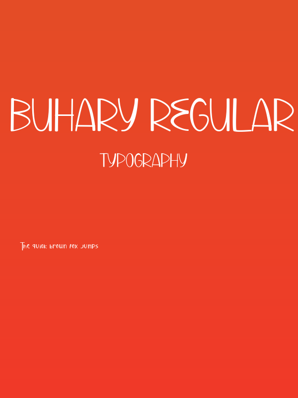 Buhary Regular Poster