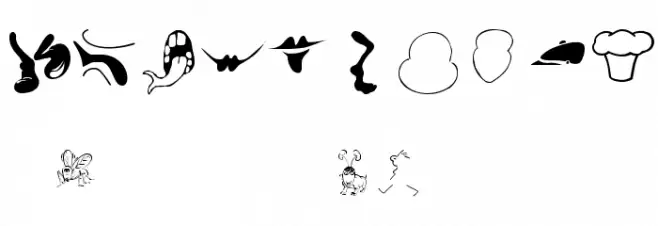 BuildYourOwnPeople Font OTHER CHARS