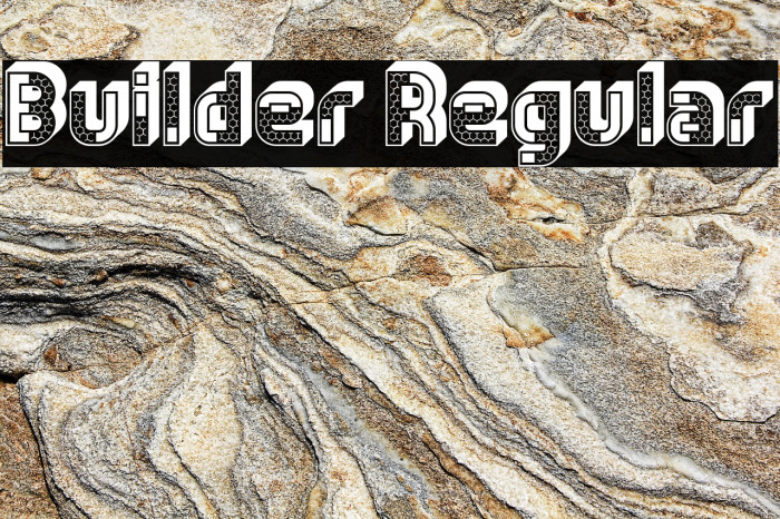 Builder Regular Font examples