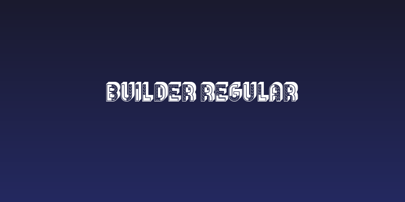 Builder Regular Social Header