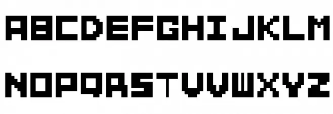 Builder1 Font Litere mari