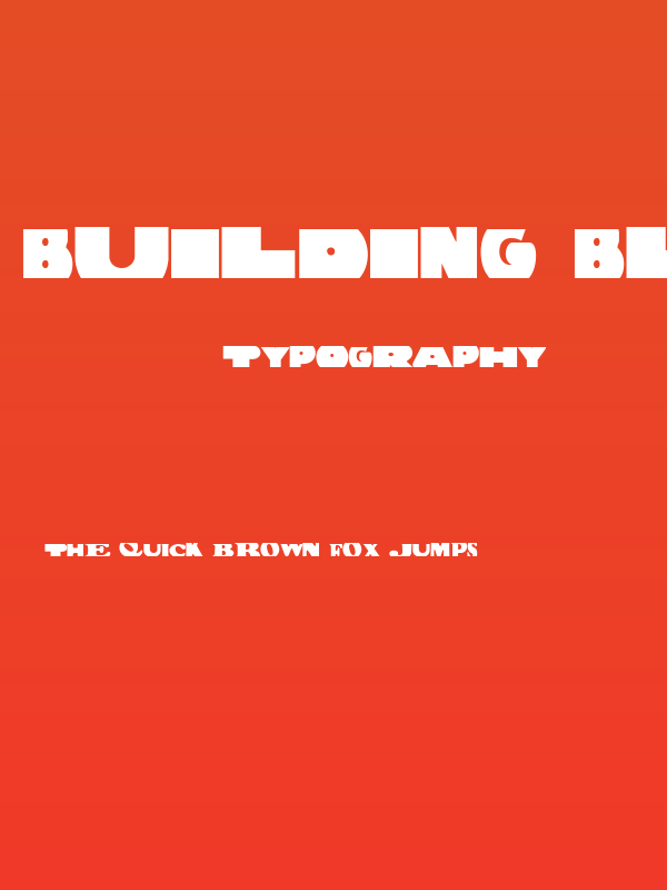 Building Bloc Poster