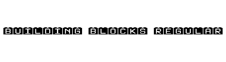 Building Blocks Regular Font