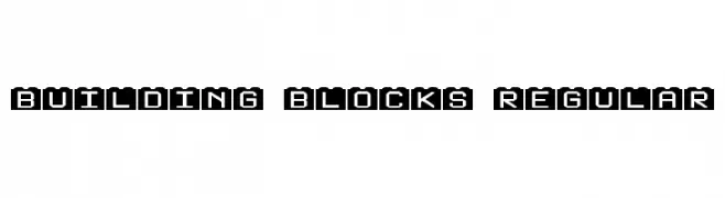 Building Blocks Regular  Fuentes Gratis Descargar