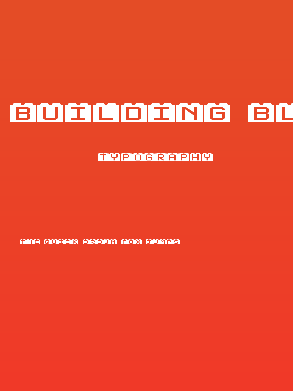 Building Blocks Regular Poster