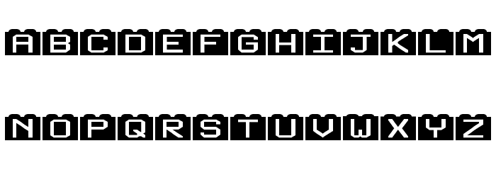 Building Blocks Regular Font LOWERCASE