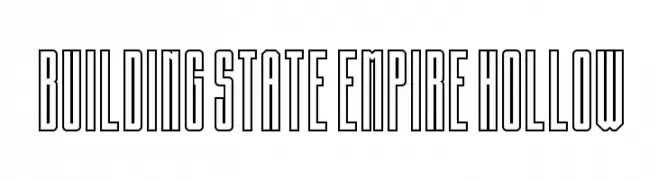 Building State Empire Hollow  नि: शुल्क फ़ॉन्ट्स डाउनलोड