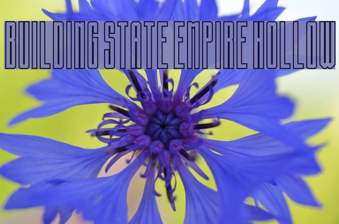 Building State Empire Hollow Font examples