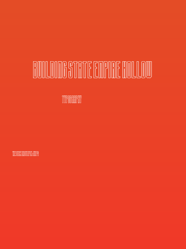 Building State Empire Hollow Poster