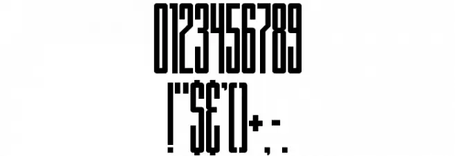 Building State Empire Font OTHER CHARS