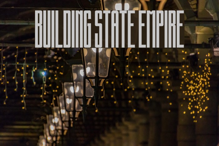 Building State Empire Font examples