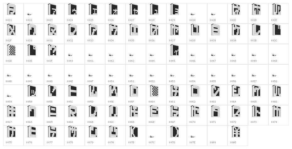 Building2KT Character Map