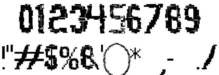 Buildlight Font OTHER CHARS