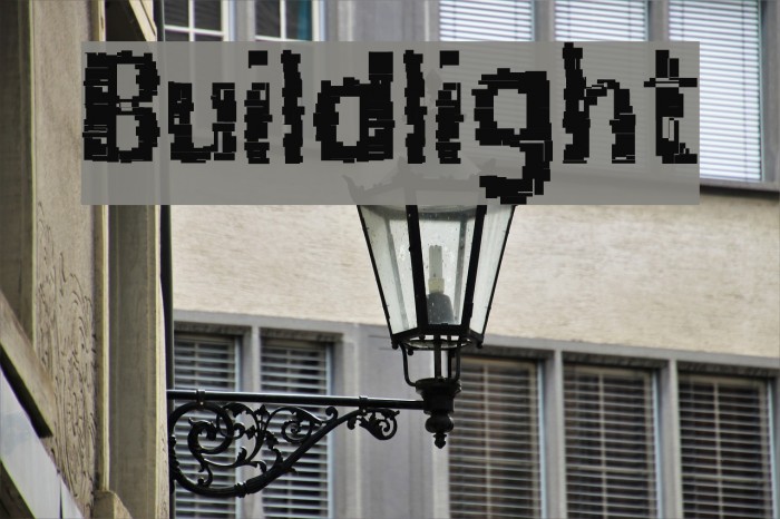 Buildlight Font examples