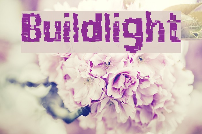 Buildlight Font examples