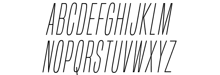 BuiltTitlingEl-Italic Font LOWERCASE