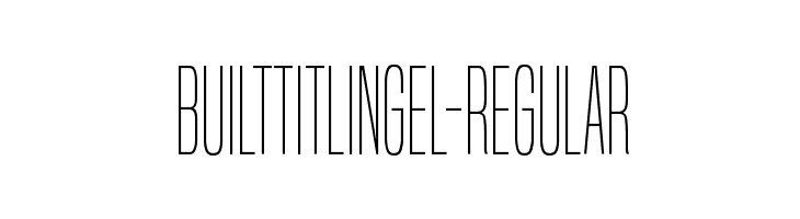 BuiltTitlingEl-Regular  les polices de caractères gratuit tlcharger