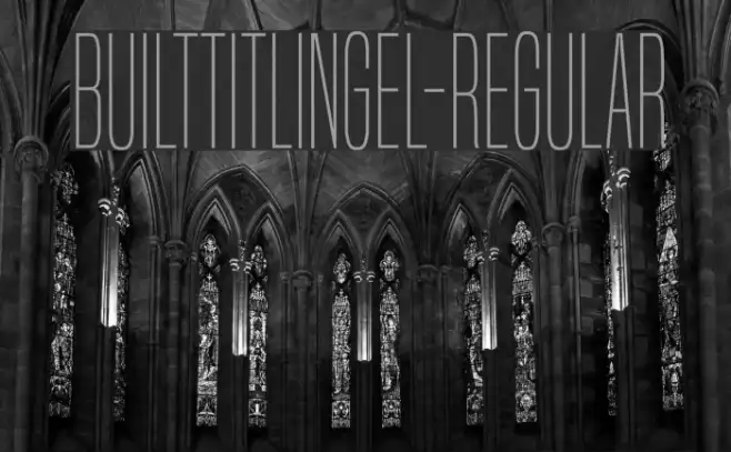 BuiltTitlingEl-Regular Example 1