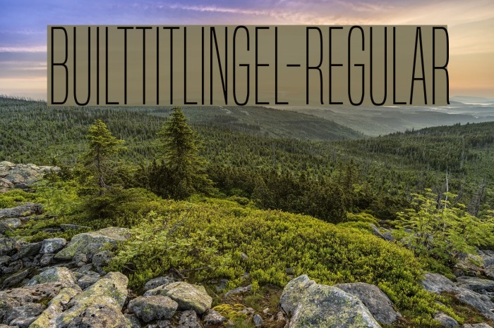 BuiltTitlingEl-Regular Font examples