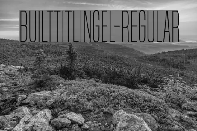 BuiltTitlingEl-Regular Example 3