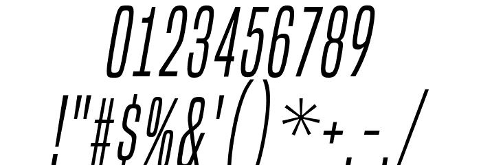 BuiltTitlingLt-Italic Font OTHER CHARS