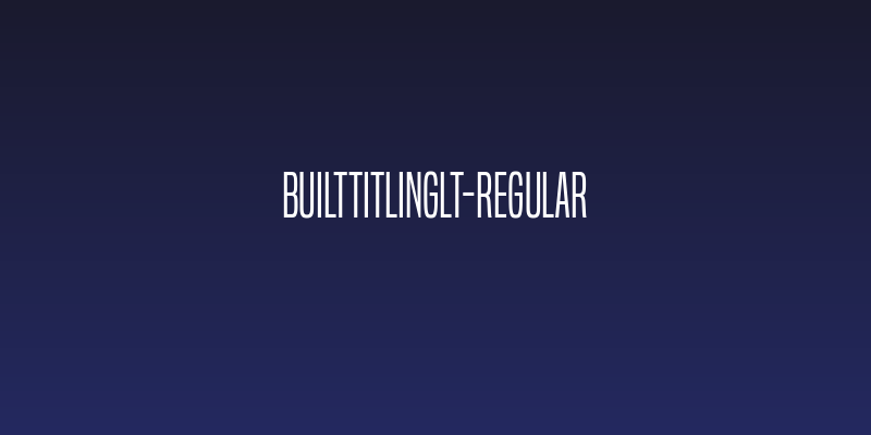 BuiltTitlingLt-Regular Social Header