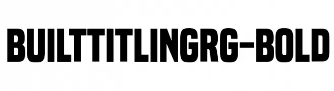 BuiltTitlingRg-Bold  Frei Schriftart Herunterladen