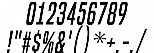 BuiltTitlingRg-Italic Font OTHER CHARS