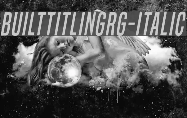 BuiltTitlingRg-Italic Font examples