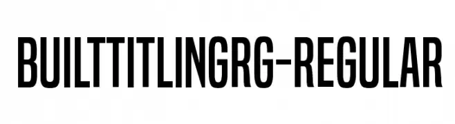 BuiltTitlingRg-Regular  Frei Schriftart Herunterladen