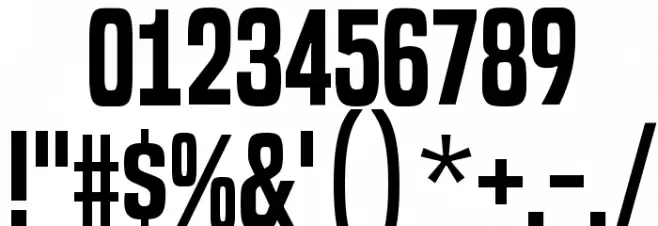 BuiltTitlingSb-Regular Font OTHER CHARS