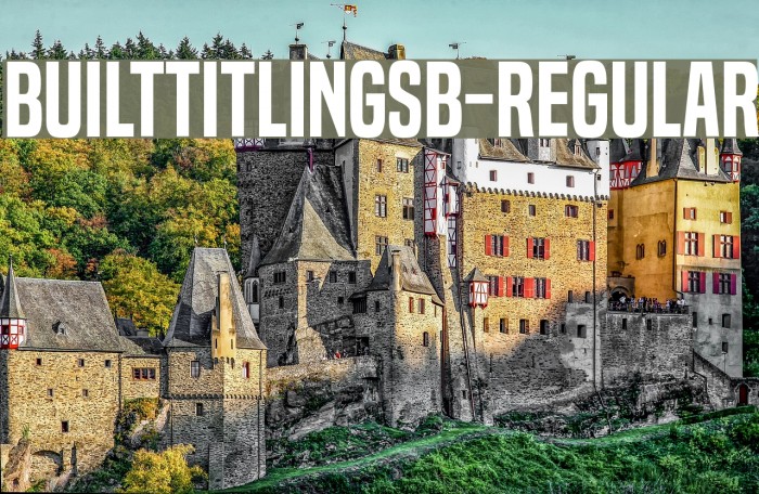 BuiltTitlingSb-Regular Font examples