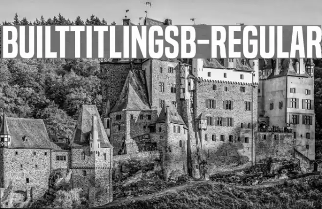 BuiltTitlingSb-Regular Font examples