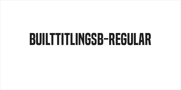 BuiltTitlingSb-Regular Logo