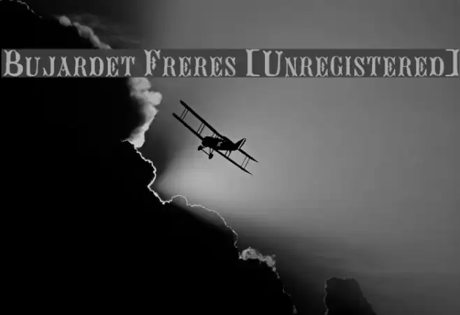 Bujardet Freres [Unregistered] Fonte examples