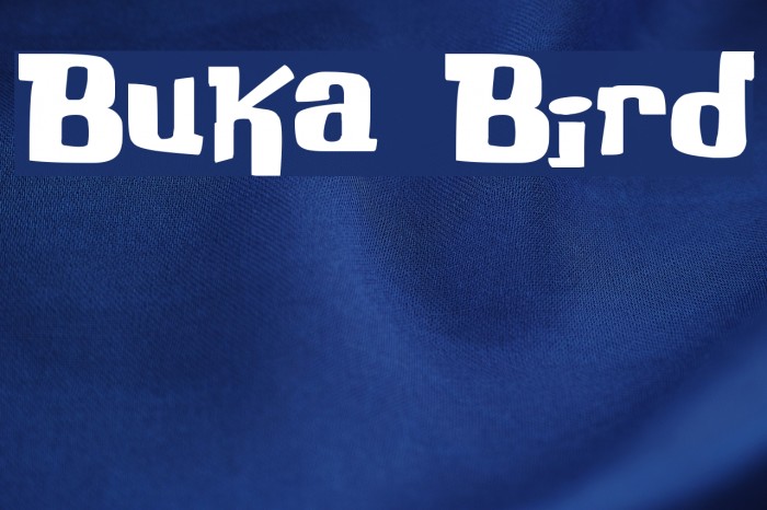 Buka Bird Font examples