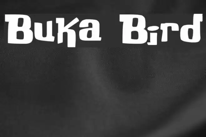 Buka Bird フォント examples