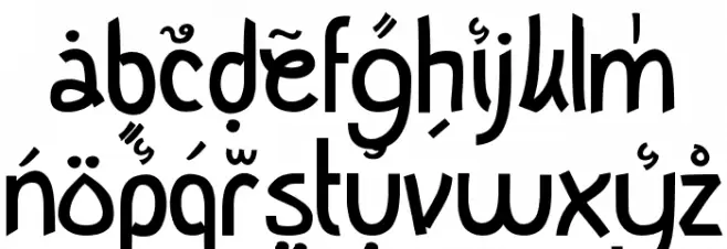 Buka Puasa Bersama Normal फ़ॉन्ट लोअरकेस